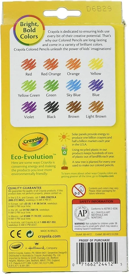 Lápices de colores borrables Crayola niños lápices de colores para la escuela Foto 2 de 2