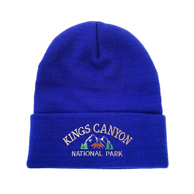 Kings Canyon National Park Embroidered Beanie Winter Hat 