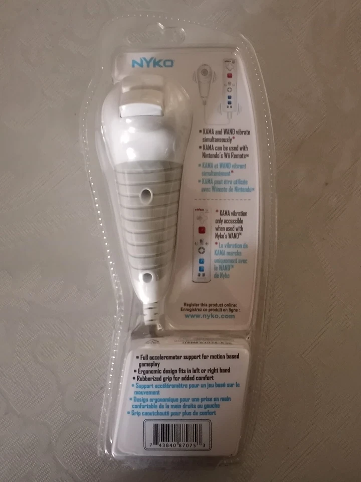 Nyko  **  Kama Wired Nunchuck Controller For Nintendo Wii Remote Vibration  ** - Image 2 of 2