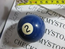 VINTAGE 2 BILLIARD BALL GENTLY USED