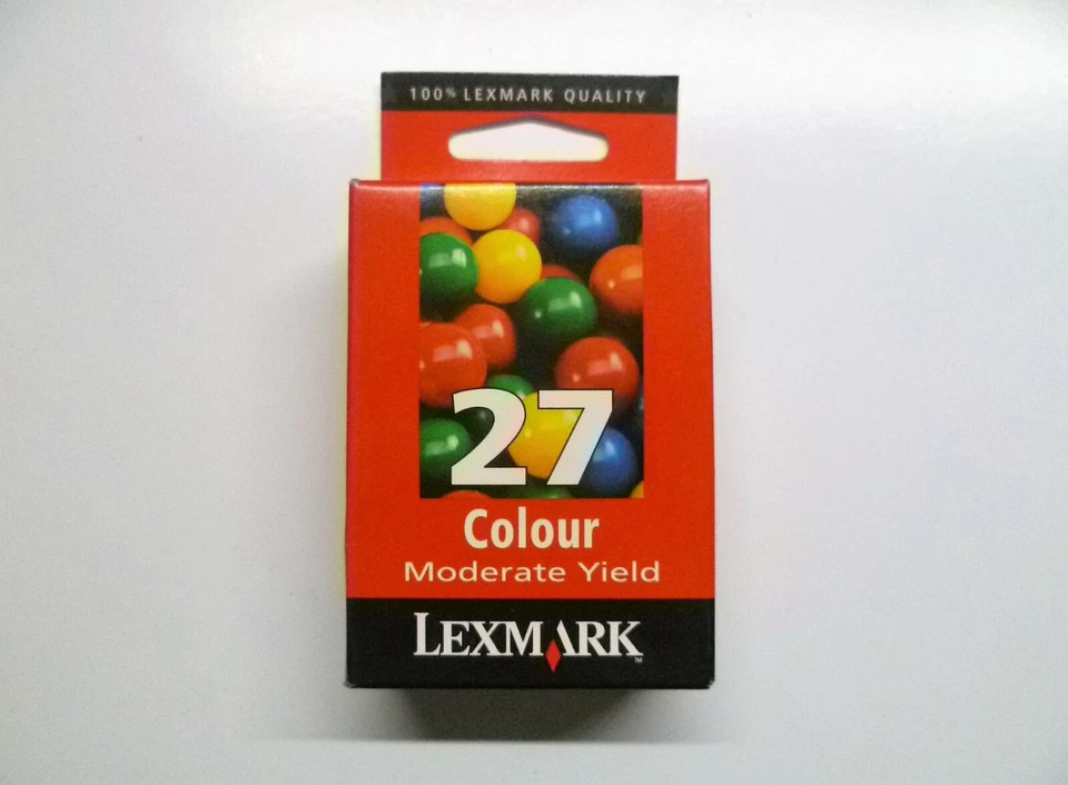 Original Lexmark 27 color X74 X75 X1100 X1200 X2200 boîte d'origine non ouver... - Photo 1/1
