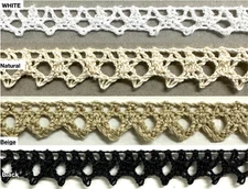 1/2" Cluny Lace Trimming - 20 Continuous Yards - Many Colors Available!