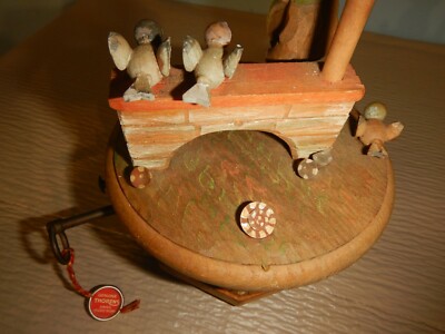 Vintage Music Boxes Thorens Anri Child & Birds Do Re Mi