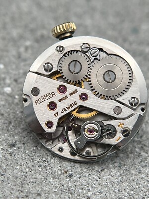 1294 ORIGINAL ROAMER 19,6mm UHRWERK 17 JEWElS 99 KALIBER MOVEMENT