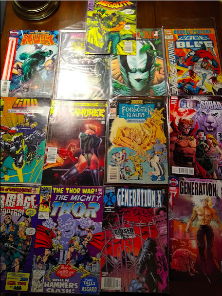 Lot 13 Comic Books Hulk Predator Thunder Strike Megalith SOB Chaos Generation 