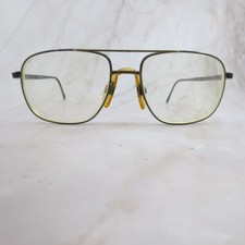 Luxottica Eyeglasses Frame Hector Women Gunpowdergold Aviator Metal Full Rim 135