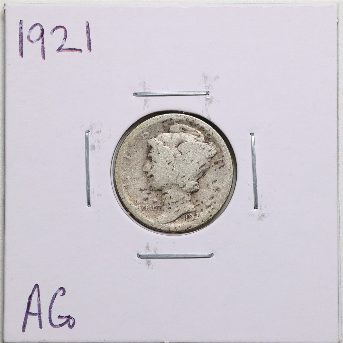 1921 10C Mercury Winged Liberty Dime in AG Condition #4521 | eBay