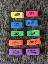 10 Motivational School Erasers New 