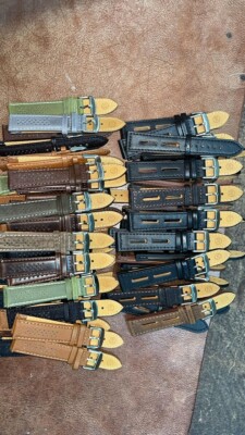 #4647 20mm WHOLESALE 50pcs Mix Colour Leather Watch Strap Band