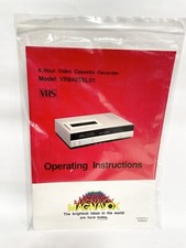 MANUALS ONLY - Vintage Magnavox Video Cassette Recorder Model VR8405SL01 - NEW 