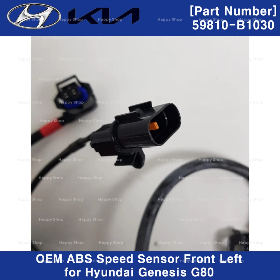 Sensor de velocidade ABS dianteiro esquerdo 59810B1030 fabricante de equipamento original para Hyundai Genesis G80 2015-2020 - Imagem 3 de 3