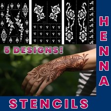 Henna Mehndi Indian Traditional Stencils Temporary Tattoo Body Art Template
