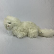 Russ NIKKI Cat Kitten White Persian 12" Plush Green Eyes Jealous Stuffed Animal