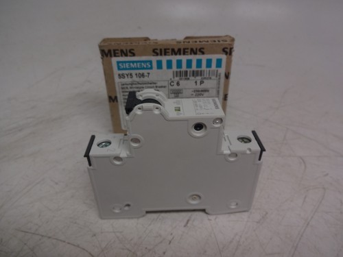 Siemens 5sy5 106-7 C6 1-PoleCircuit Breaker - Picture 4 of 6