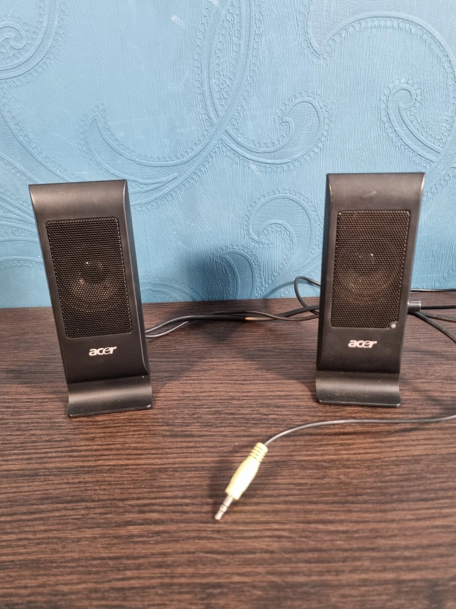 Logitech S 100 Stereo PC Speakers 3.5mm AUX 2.0 Speakers Black
