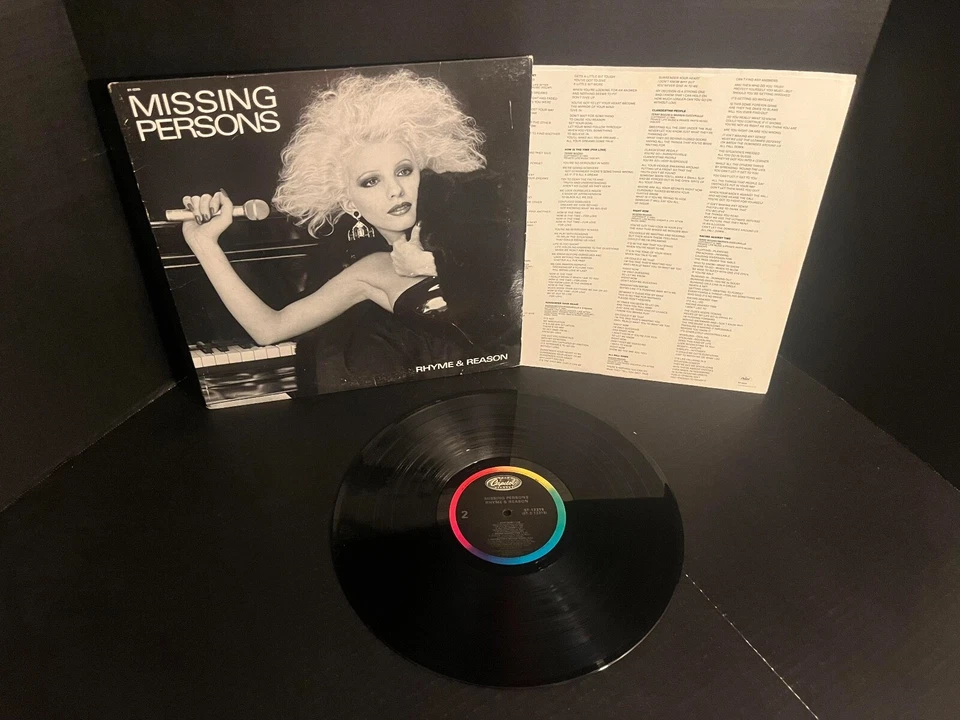 (2) MISSING PERSONS BLACK VINYL LP LOT RHYME & REASON Foto 2 de 4