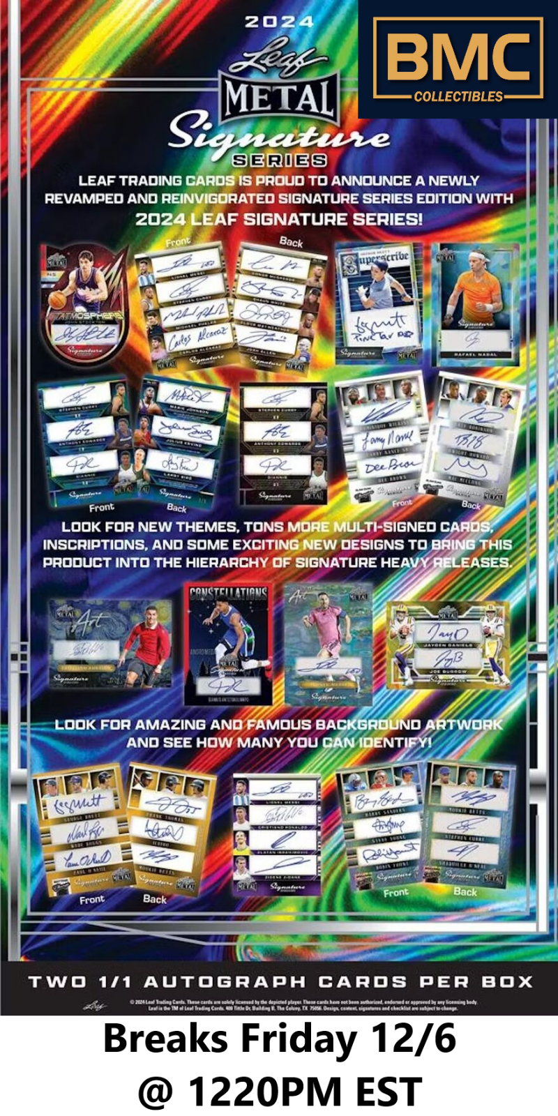 Bukayo Saka 2024 Leaf Metal Signature Series 1x Case Break #1