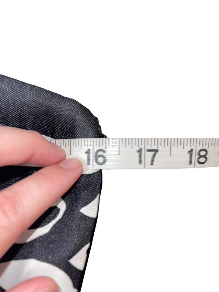 White House Black Market Fit & Flare Dress Size 4 Black White Paisley