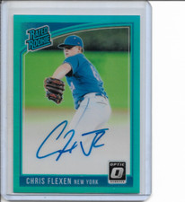 2018 Panini Donruss Optic Chris Flexen Rated Rookie Aqua Auto 118/125 #RRS-CF NM