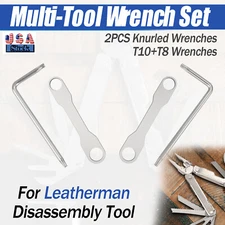 Wrench Set For Leatherman Multi-Tools with 2 Steel Knurled Wrench T8/T10 Tool US