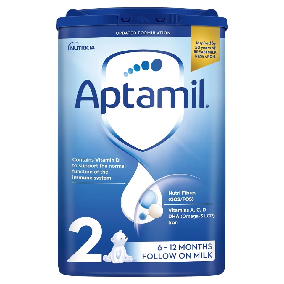 6 x 800g Aptamil 2 Follow On Baby Milk Suitable For 6-12 Months Formula - Image 3 of 4
