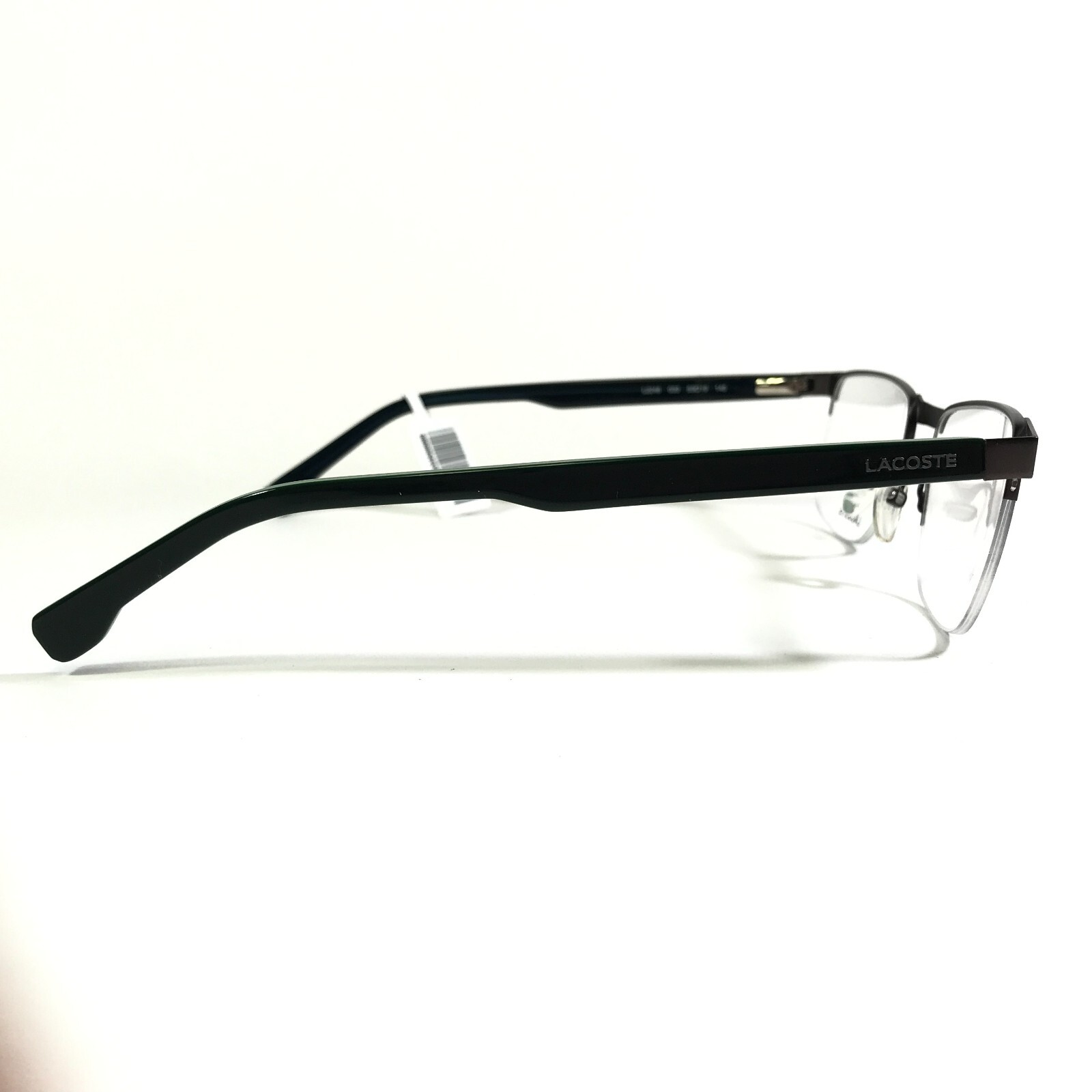 Lacoste L2248 033 Eyeglasses Frames Grey Green Rectangular Half Rim 53-19-145 thumbnail 4