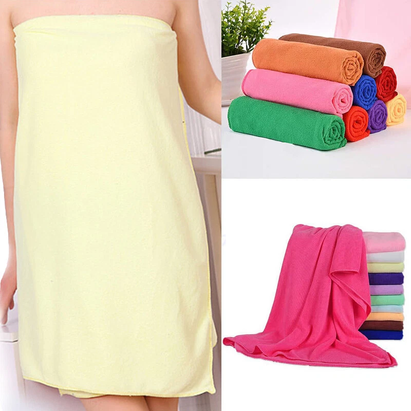 Women Wearable SPA Shower Dress Microfiber Quick Drying Bath Towel