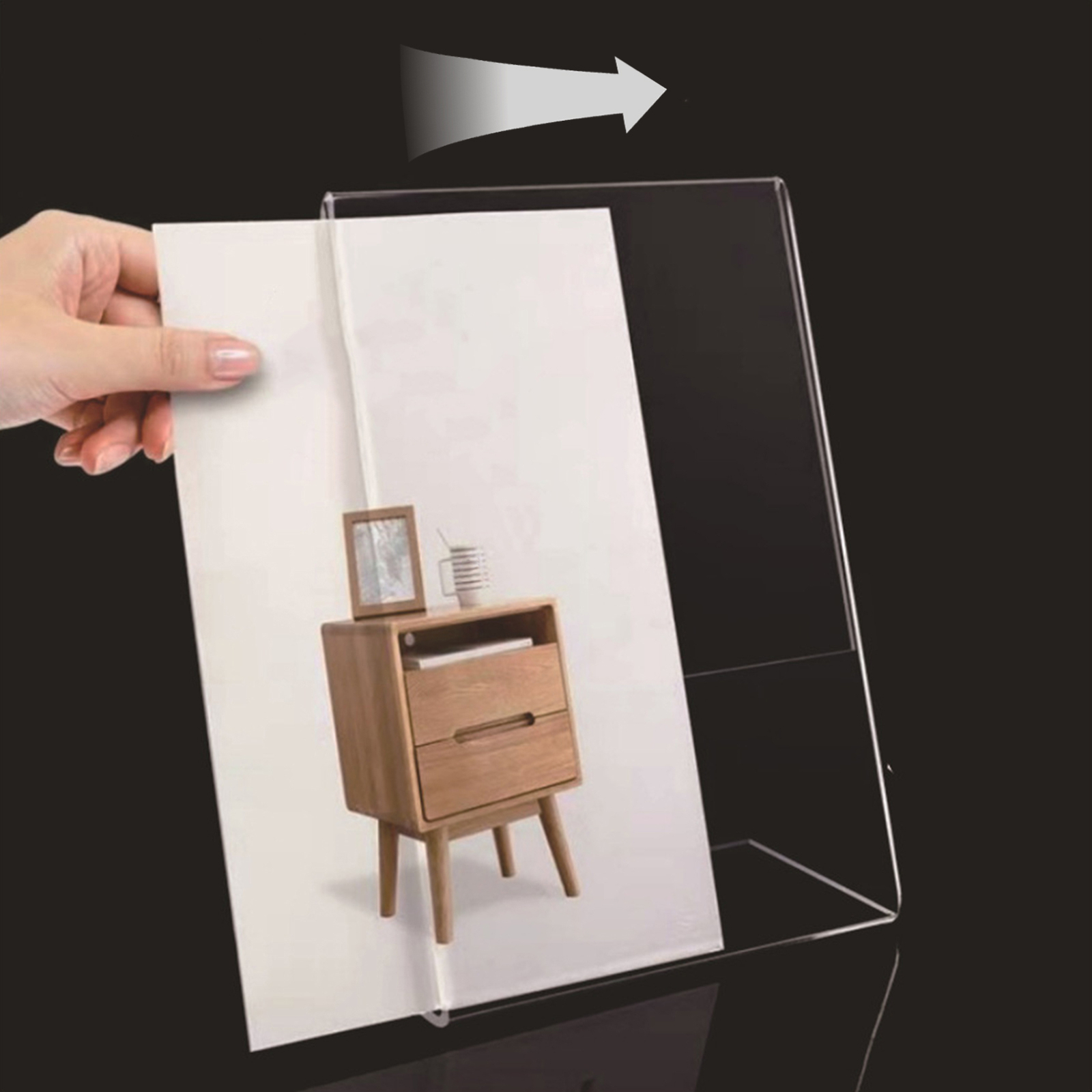 Table Stand Durable Acrylic Sign Holders for Office Restaurant Display Stands