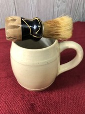 Vintage 1940s 1950s Shaving Mug Lather Brush V1-05