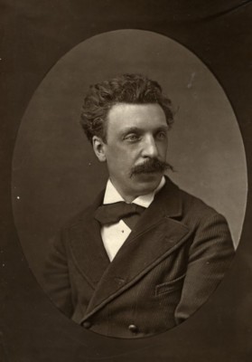 Frankreich Komponist Victorin Joncieres altes Holzburytyp Foto Liebert 1875