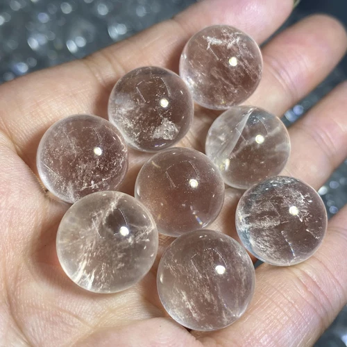 100pcs Wholesale Natural Clear crystal Ball Quartz Crystal Sphere healing 15mm+- - Picture 5 of 6
