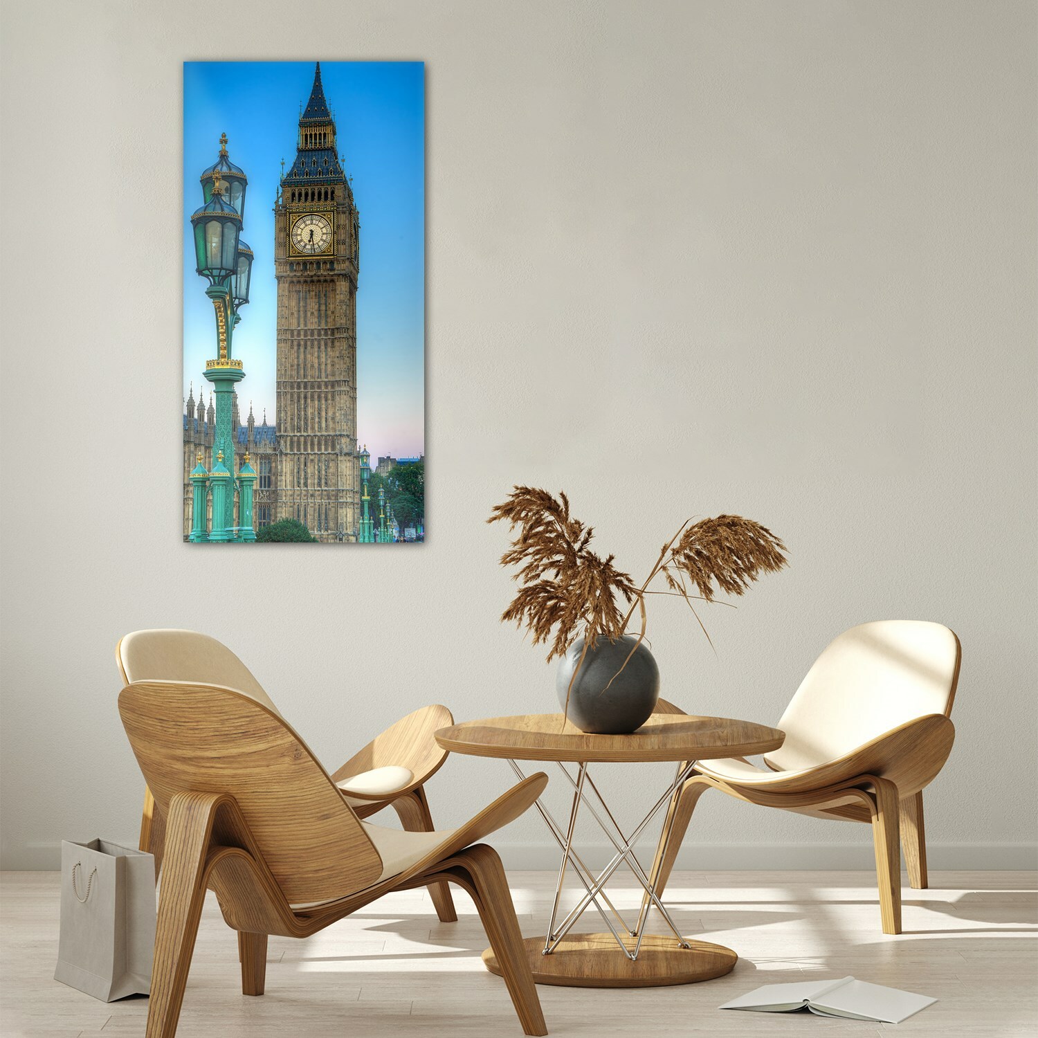 Glass Print Wall Art 60x120 England London big ben historical building