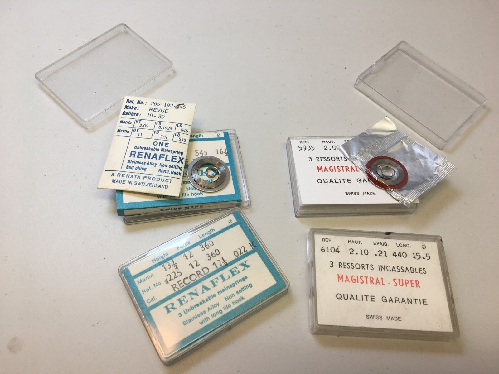 Pocket Watch Mainsprings Various sizes Available NOS eBay