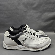 Dexter Ricky III Bowling Shoes Mens 11 White Leather Black Slide-Rite Sneakers