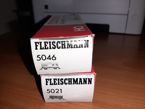 Fleischmann Set 5021 + 5046 H0 Gedeckter Güterwg."Reichelbräu" u.Gerätewagen OVP | Zustand: Neu
