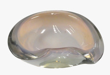 VINTAGE MURANO SOMMERSO OPALESCENT THICK CASED GLASS BOWL TRINKET DISH