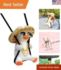Cool Duck Rearview Mirror Pendant - Fun Car Gift for Men, Women, and Teens