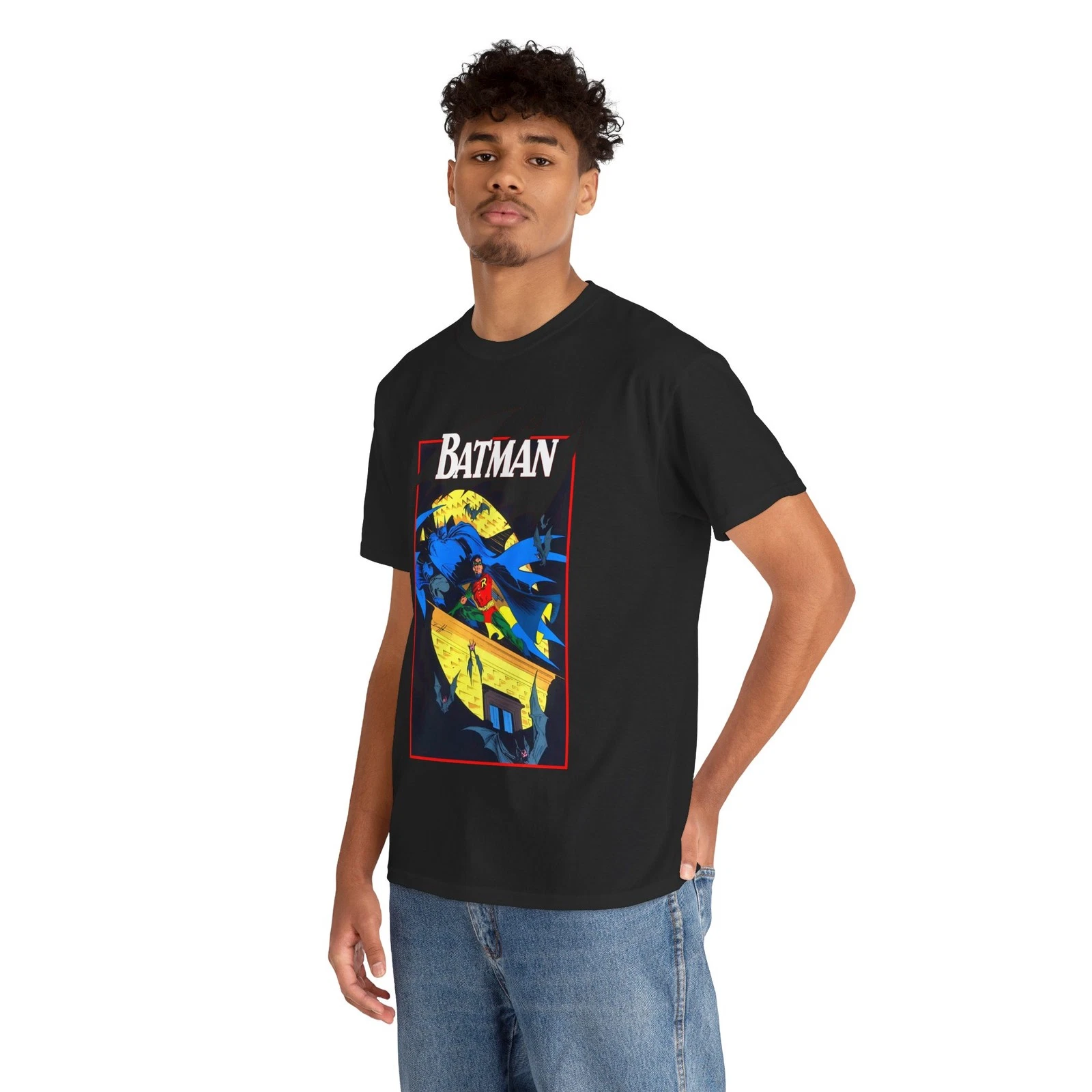Batman & Robin T-Shirt - Norm Breyfogle Art - DC Comics - Dynamic Duo - Gotham