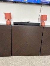 3x IKEA Besta TV / Storage Unit In Deep Brown Excellent Condition Collect Only