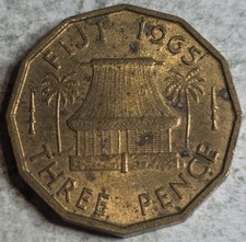 Fiji 1965 3 Pence