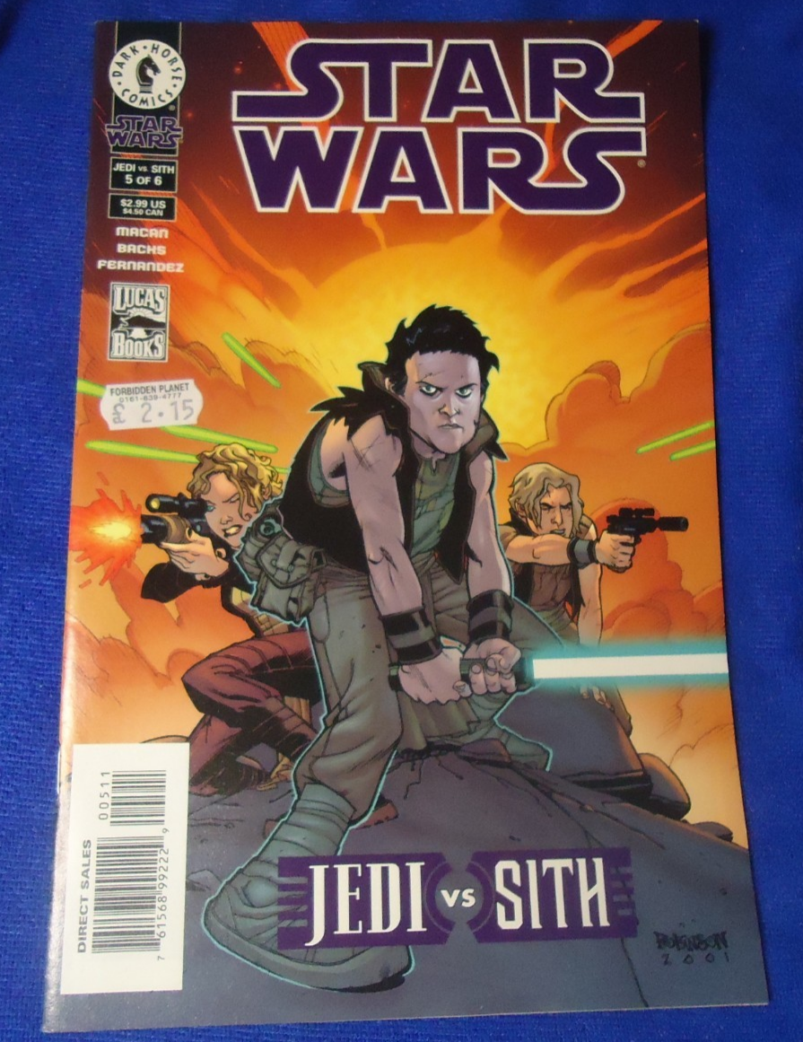 Dark Horse Comics Star Wars Jedi VS Sith ISSUE NUMBER # 5 of 6 Comic Book (S)