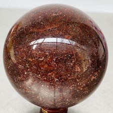 Natural strawberry Quartz Sphere Quartz Crystal Ball Reiki Healing 2140G