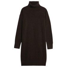 Ladies M&S Air Yarn Knitted Roll Neck Sweater Dress Size Small UK 8-10 B407