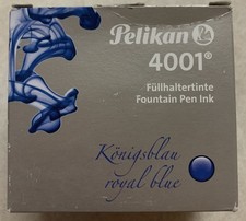 Pelikan 4001 Bottled Ink for Fountain Pens, Royal Blue 62.5ml  329136 