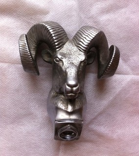Vintage Dodge Pickup Truck Ram Head Hood Ornament For use or Display