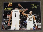 Tyrese Haliburton & Obi Toppin Autographed Pacers 8x10 NBA Signed Photo Auto BAS