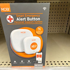 MOBI Smart Emergency Alert Button w/ Hub Wireless App Notifications White