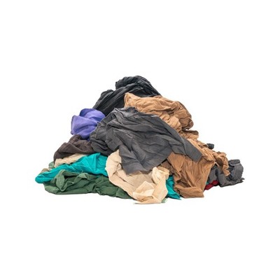 Buffalo Industries (10085PB) Recycled Multicolored T-Shirt Cloth Rags, 50 lb....