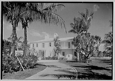 Photo:Miami Beach Florida Julio C Sanchez Residence Entrance Facade 1940