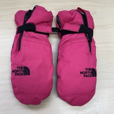 The North Face Mittens Toddler Sz L Petticoat Pink Black Logo Dryvent Mountain